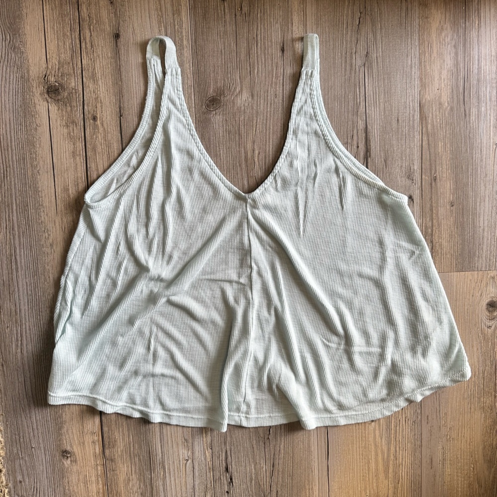Free People Dani Tank Top Light Blue size Small